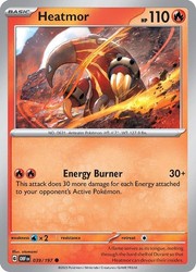 Heatmor 039/197 Obsidian Flames Reverse Holo Common