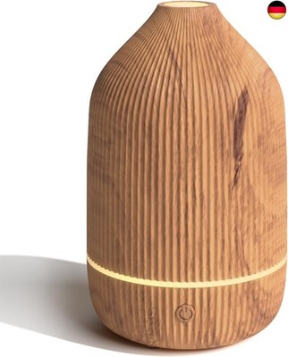 SALUBRITO Aroma Diffuser, 100ml Holzkorn Diffusor für ätherische Öle, Ul