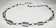 ancien collier art déco en pâte de verre
