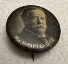 William Howard Taft Political Campaign Pin 1908
