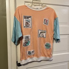 Vintage Chego Sweats Womens Small S'weat.s dd Bi Chego top Short Sleeves Cute