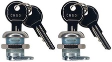 2 Pack Keyed Alike Truck Tool Box Locks with Keys - Replacement Pickup Toolbox