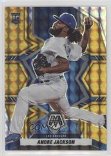 2022 Panini Mosaic Rookies Gold Mosaic Prizm 2/10 Andre Jackson #228 0c6