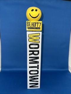 Wormtown Brewery Summer Ale Beer Tap Handle 12” Tall Used Nice!