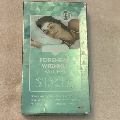 Forehead Wrinkle Patches 12pcs Aloe Collagen Vitamin E Hydrating Anti-Aging