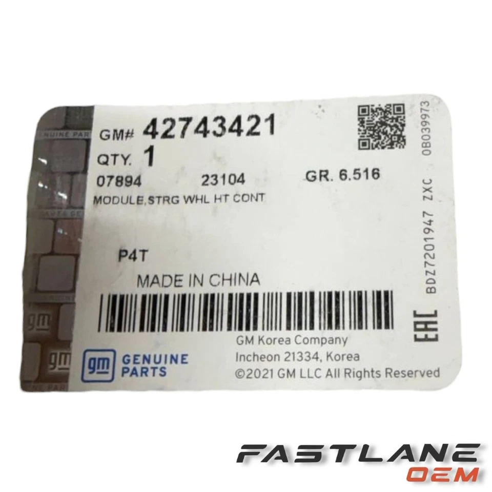 2022-2025 CHEVROLET TRAILBLAZER HEATED STEERING WHEEL MODULE NEW OEM 42743421 - Image 3 of 4