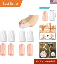 Non-Slip Silicone Toe Covers - 8 Pack Big Toe Protectors for Active Lifestyles