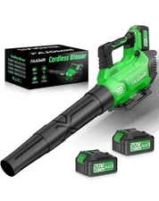 FAJOMRI Leaf Blower Cordless - 580CFM/160MPH Electric Leaf Blower with 2 X 4.0Ah