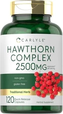 Hawthorn Berry Complex | 2500mg | 120 Capsules | Non-GMO | by Carlyle