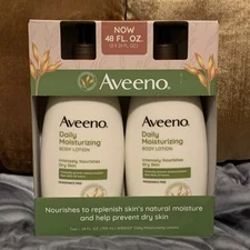 NEW In Stock 2pack AVEENO Daily Moisture Lotion 24 fl oz