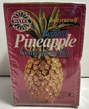 NIB Walco 1972 Pineapple Pin Bead Sequin Centerpiece Kit BRAND NEW SEALED