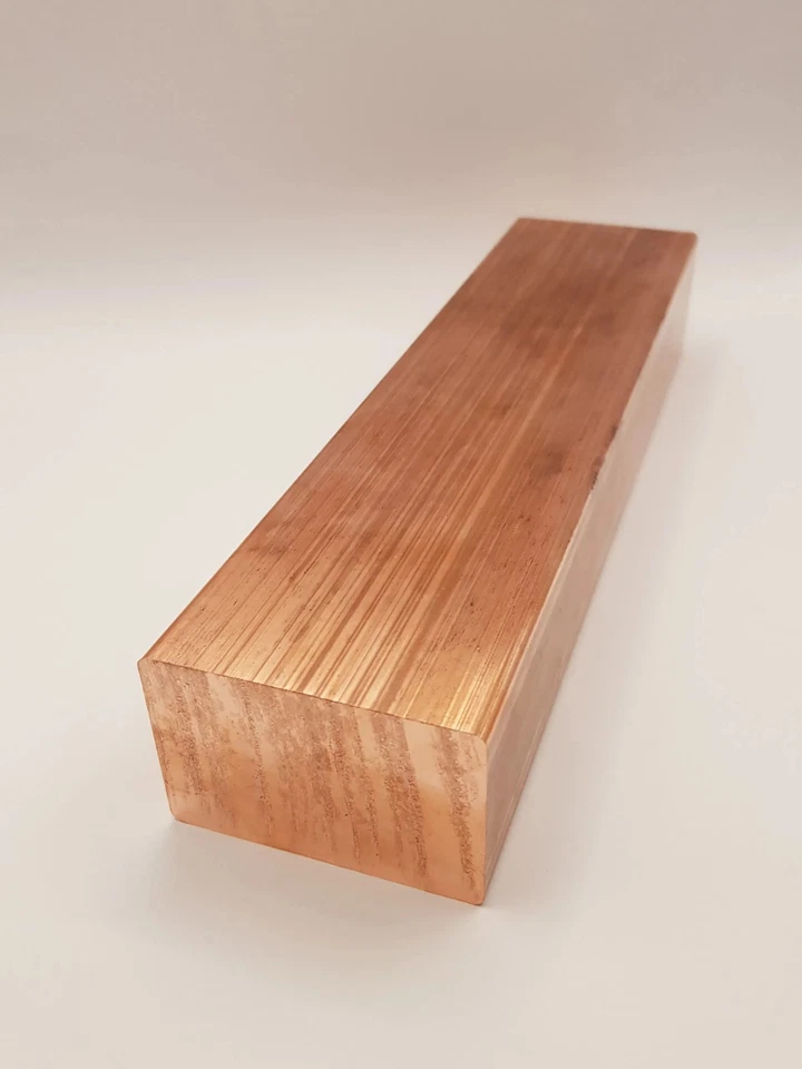 Lingotto rame 5kg Cu99,9, 60x40x240 mm, per fusione o investimento - Immagine 3 di 3