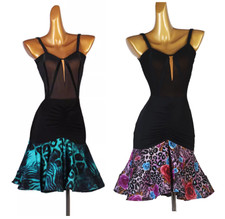 Women's Dance Dress Dancewear Latin Rumba Cha Cha Tango Standard Ballroom Chic