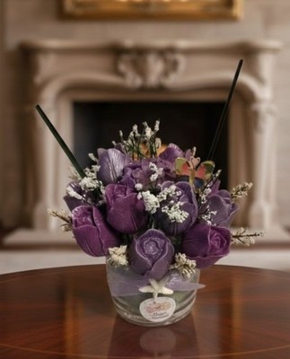 Magic Moment Artificial Silk Flower Arrangement Centerpiece Multicolor Rose Dai 