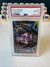 2024 Panini Obsidian J.J. McCarthy  (RC) Rookie Vitreous SP Case Hit #11 PSA 10