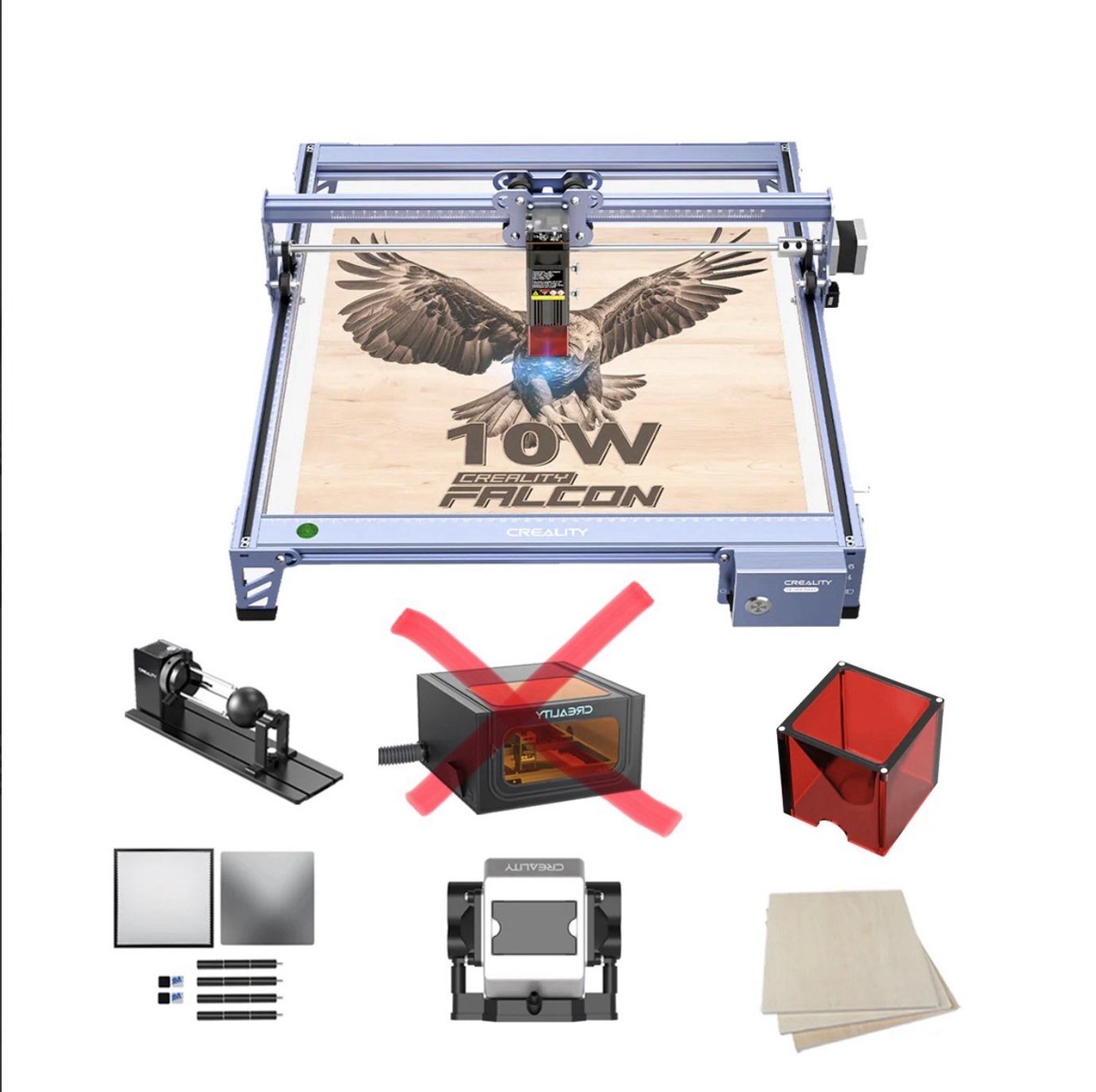 Creality Falcon Pro 10w And Ratary Kit Pro Upgrade Kit | eBay