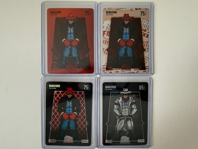 2026 Bo Jackson Battle Arena Bangford Wyatt Langford 4-Card Lot Red/Headlines