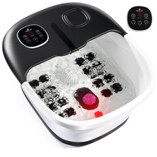 Medical king Foot Spa with Heat and Massage Jets Includes A Remote Black