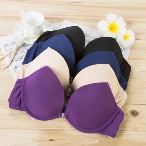 Set reggiseno push up donna chiusura anteriore in pizzo biancheria intima intima AB - Foto 5 di 21