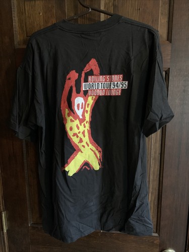 Vintage Rolling Stones Brockum Voodoo Lounge 1994 1995 Tour Shirt XL - Picture 6 of 7