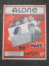 Alone VINTAGE SHEET MUSIC from 'A night at the opera' featuring Marx Brothers