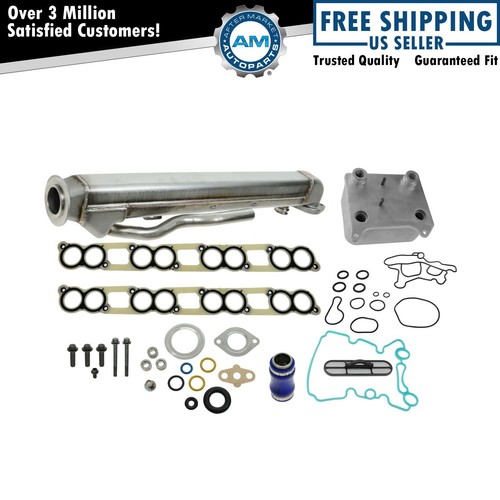 EGR & Oil Cooler Kit Set & Gaskets for Ford E350 F250 F350 F450 F550 6