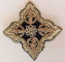 Vintage Gold Bullion Decorative Patch