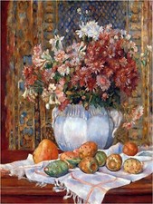 Flowers Renoir Art Accent Tile Mural Kitchen Bathroom Wall Backsplash Ceramic