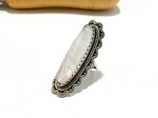 Natural Rose Quartz Gemstone Ring,925 Sterling Silver,Handmade Ring,Women's Ring