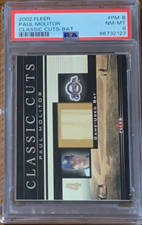 2002 Fleer #PM-B Paul Molitor Classic Cuts Bat PSA 8 Pop 1 -0 higher