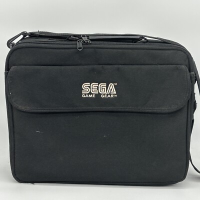 Official Sega Game Gear Travel Shoulder Bag Soft Carrying Case with Insert Black