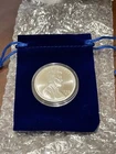 1 OZ 999 PURE SILVER LINCOLN CENT PENNY SILVER ROUND IN CAPSULE & GIFT POUCH