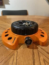 DRAMM Orange 15022 Nine Different Water Pattern Durable Metal Base Sprinkler NEW