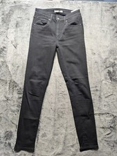 Levi's 721 High Rise Skinny Jeans Women's Size 27 Black