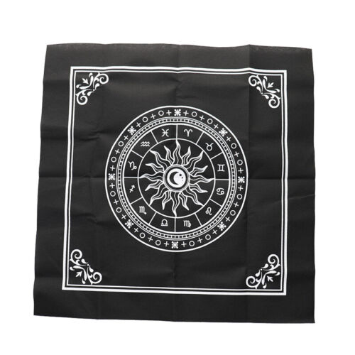 Tarot Tablecloth Divination Tarot Card Pad Pendulum Magic Pentacle Runes Cl  F5❤ - Picture 1 of 8