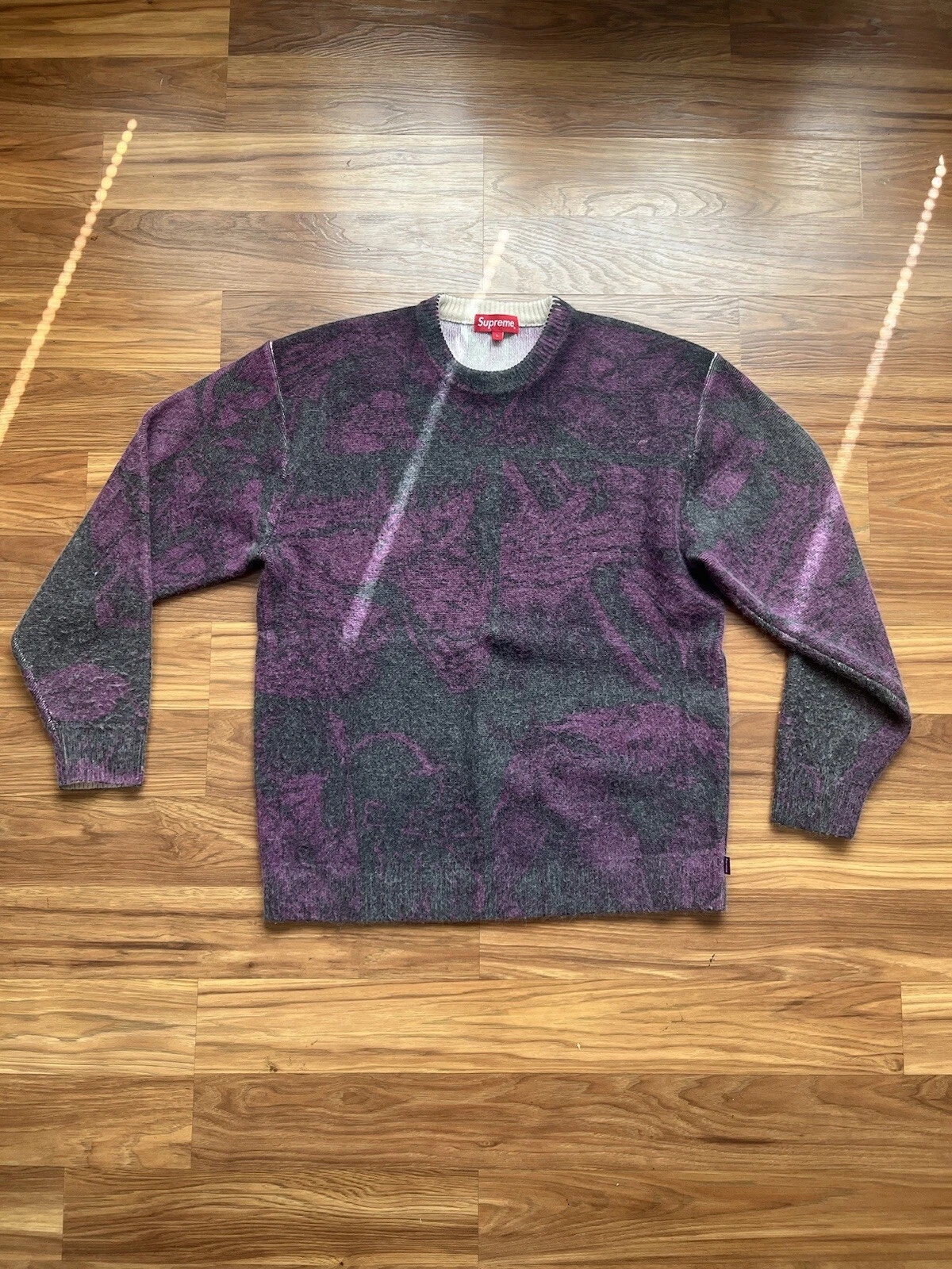 Pull Supreme The Crow, taille L (blanc) FW21, neuf avec étiquette, deadstock