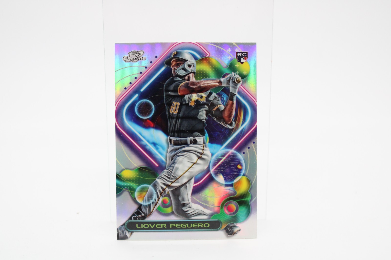 2023 Topps Cosmic Chrome - #166 Liover Peguero (RC) Refractor