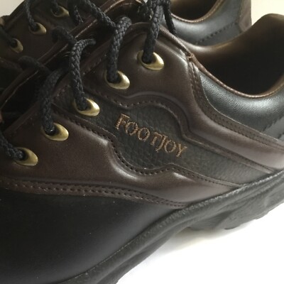 Footjoy Greenjoys Mens Golf Shoe Brown 8 M 45564 Worn Once Sports Athletic s-l400.jpg main image 3