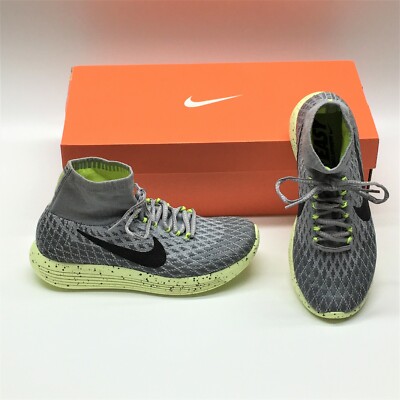 Nike LunarEpic Flyknit Shield 849665 002 Gray Running Sneakers Shoes Womens 
