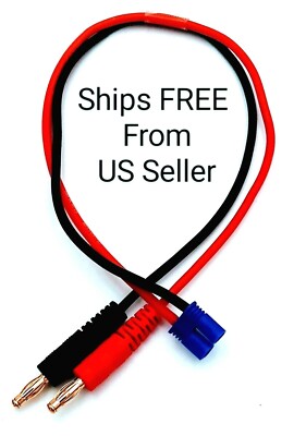 EC2 RC Charging Cable 16GA Wire Fits Losi Mini T B & Others Ships FREE From US