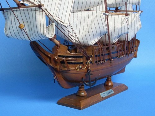 Charles Darwin's HMS Beagle Model Ship 14" - Picture 3 of 6