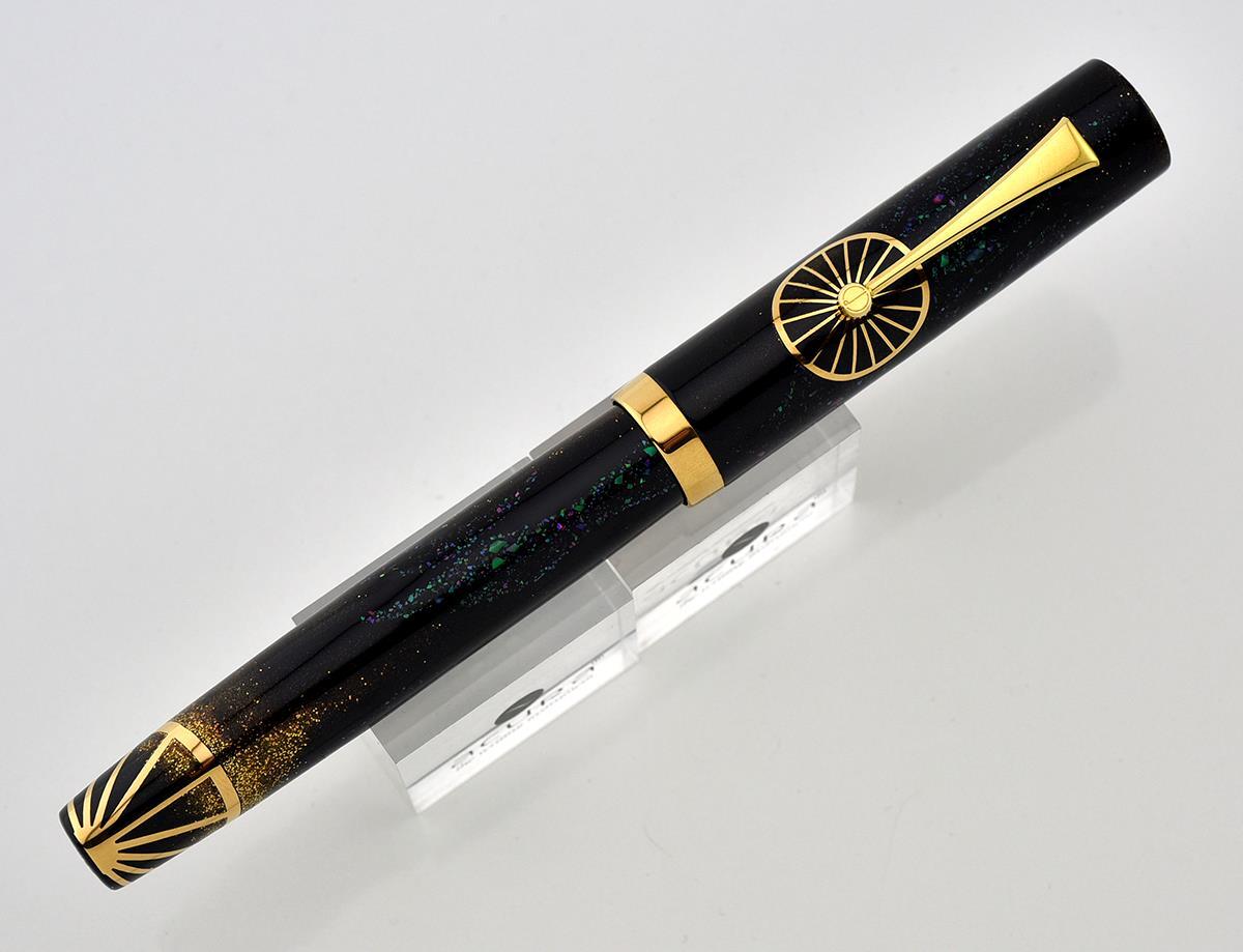 NEW RARE 2003 DUNHILL NAMIKI MAKI-E MOTORITIES FOUNTAIN PEN BY