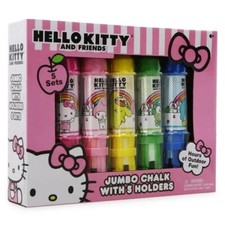 Hello Kitty and Friends Jumbo Chalk with Holders 5 Sets Sanrio Licensed