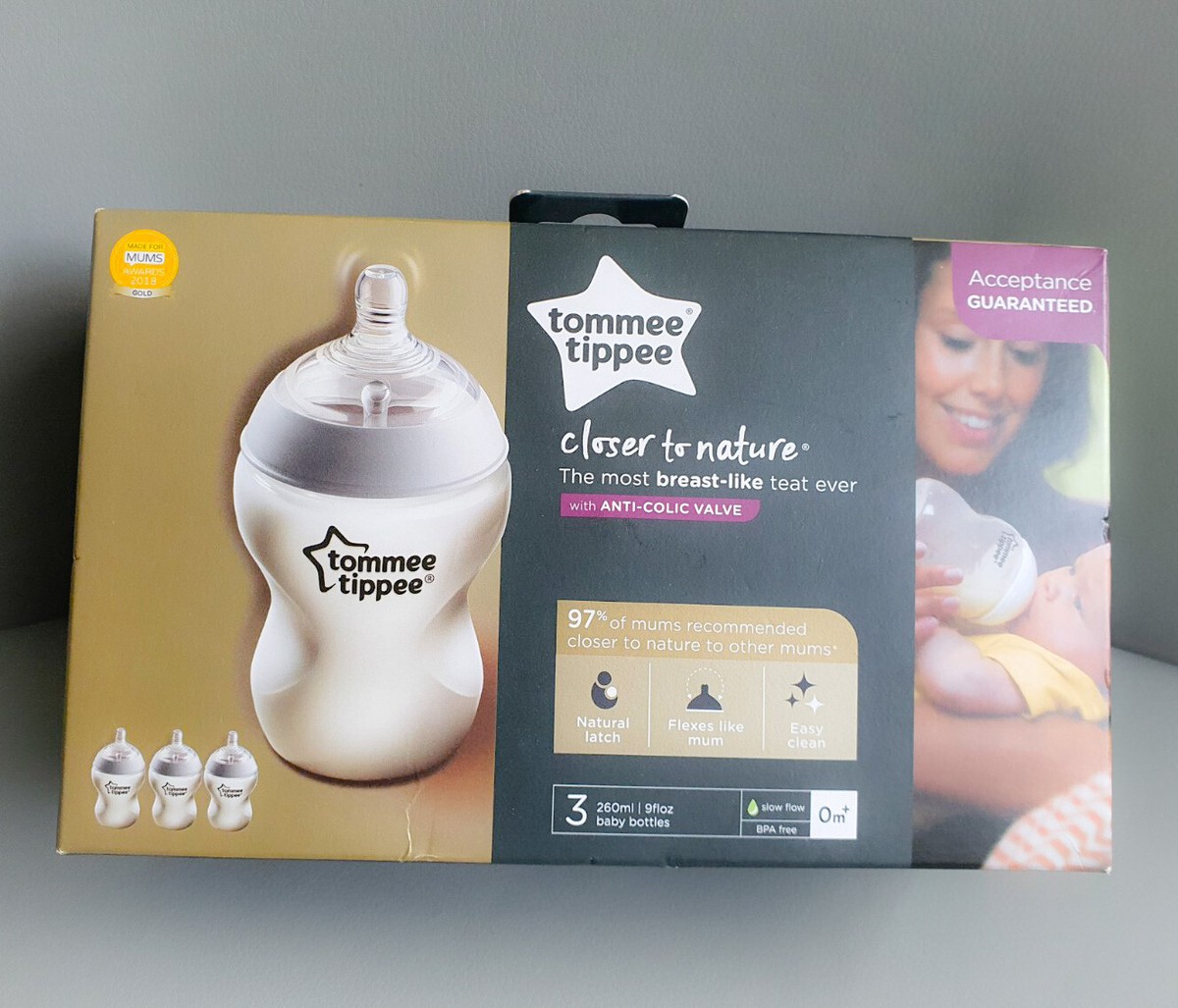 Tommee Tippee Tettarelle Per Biberon - Forma Naturale, Valvola Anticolica, Silicone Morbido, Vari-Flow, Confezione Da 2 - Foto 6