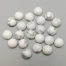 50pcs 12mm Round CAB CABOCHON Natural Howlite Stone Round Stone Beads No Holes