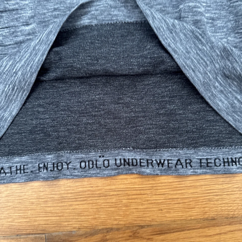 Camisa Odlo Evolution Capa Base Ligera Manga Larga Para Mujer Gris Caminata Talla M Foto 3 de 4