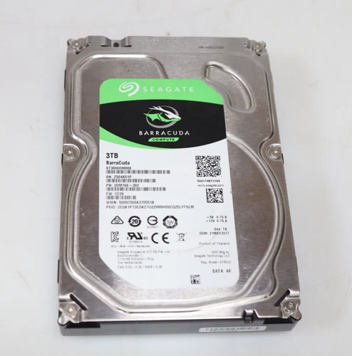 Seagate Barracuda ST3000DM008 3.5" 3TB SATA III 6Gb/s Hard Drive 2DM166-302