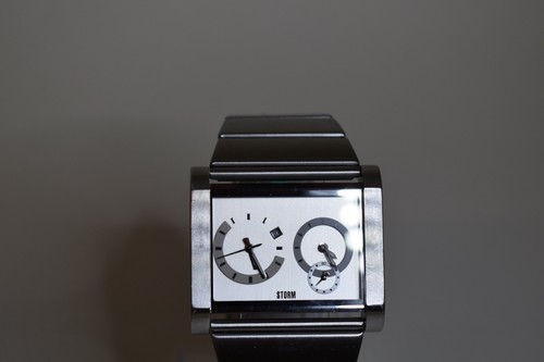 STORM Saber quartz watch dual time silver - Picture 2 of 6