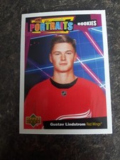 Upper Deck 2020-21 UD Portraits Rookies Gustav Lindstrom RC Card# P-67