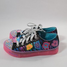 Skechers Girls 10380L BMET Kids Shoe Light Up Size 2.5